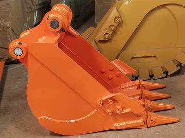 Seau orange de machines de construction de couleur pour la réutilisation de creusement de extraction